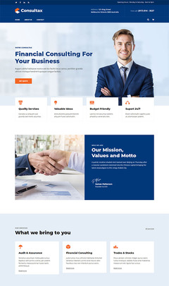 构建专业形象 HTML5财务咨询网站模板的价值与要点